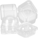 50pcs Round Moon Cake Boxes Containers for Pastry Cupcake Wedding Birthday Party Packaging