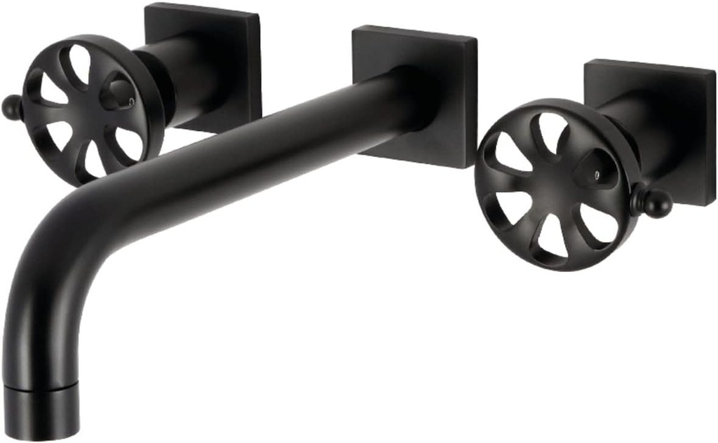 Kingston Brass KS6020RX Belknap Wall Mount Tub Faucet, Matte Black