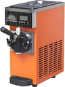 Commercial Ice Cream Machine,450W Single Flavor Countertop Soft Serve Ice Cream Maker,3.5L capacity, LCD Panel Auto Clean Pre-cooling, for Restaurant Snack Bar Orange