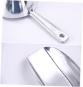 GLEAVI Ice Spade Aluminum Alloy Flour Scoop Milk Tea Shop Scooper Protein Powder Scoop Easy to Clean Store Kitchen Tool