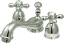 Elements of Design Nuvo Elements of Design ES3951AX Chicago 2-Handle 4" to 8" Mini Widespread Lavatory Faucet with Brass Pop-Up, 4-1/2", Polished Chrome