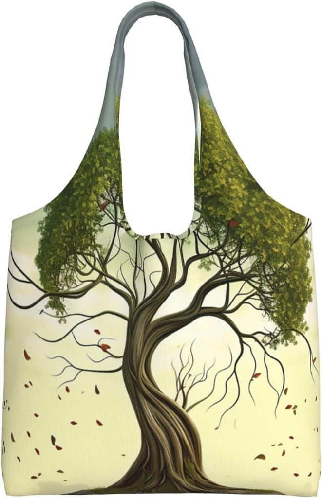 Trees Canvas Tote Bag Reusable Grocery Bags Shopping Bags Large Canvas Bags with Handles