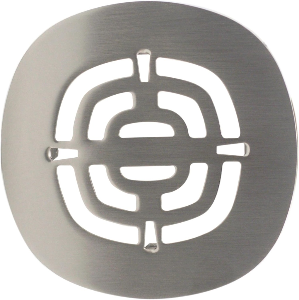 Westbrass Brass Snap-In Shower Strainer Grid, Satin Nickel, D316-07