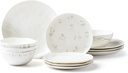 Lenox Oyster Bay 12Pc Dinnerware Set, 15.20, White