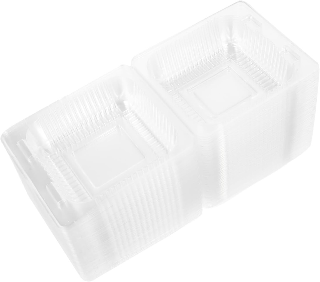 PRETYZOOM 100pcs Cake and Dessert Packaging Box for Bakery Treats Sandwiches Macarons and Cookies Lightweight and Portable Design for