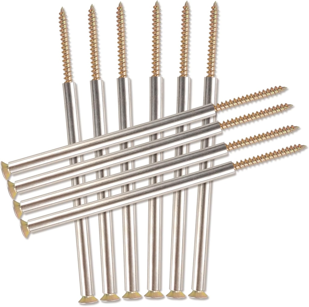 10 Pcs 7'' Gutter Screws with Metal Ferrule Durable Gutter Nails and Roof Gutter Nails Spikes Easy to Install Secure Gutter Fasteners for Renovation and Maintenance of gutters