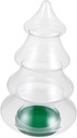 Alipis Christmas Tree Candy Jar Transparent Storage Bottle for Treats Cookies and Holiday Festive Parties and Seasonal Celebrations