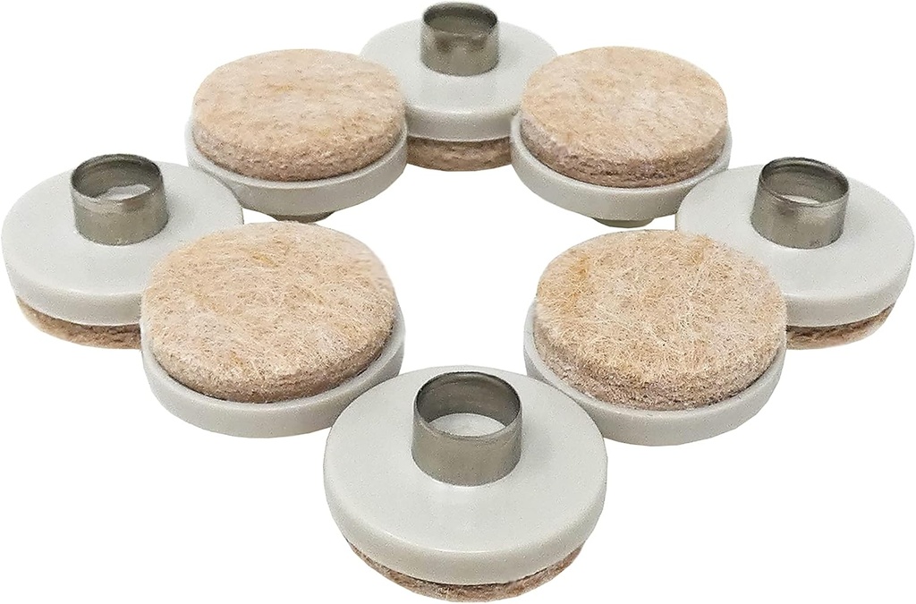 Shepherd Hardware 9934 1-Inch Felt Nail On Furniture Pads, 8-Pack,Almond