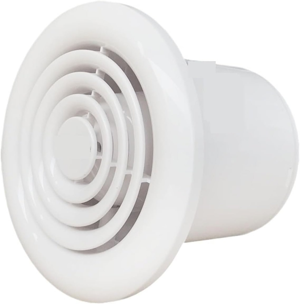 Ventilation Fan, 4inch Direct Discharge Exhaust Fan Rotary Dial Duct Backdraft Damper High Airflow Powerful Ventilation for Vent Bathroom, Kitchen(4inch,Round)