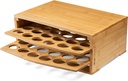 Homevative Coffee Stand for Vertuo w/Sliding Capsule Drawers, Natural Bamboo (Natural)
