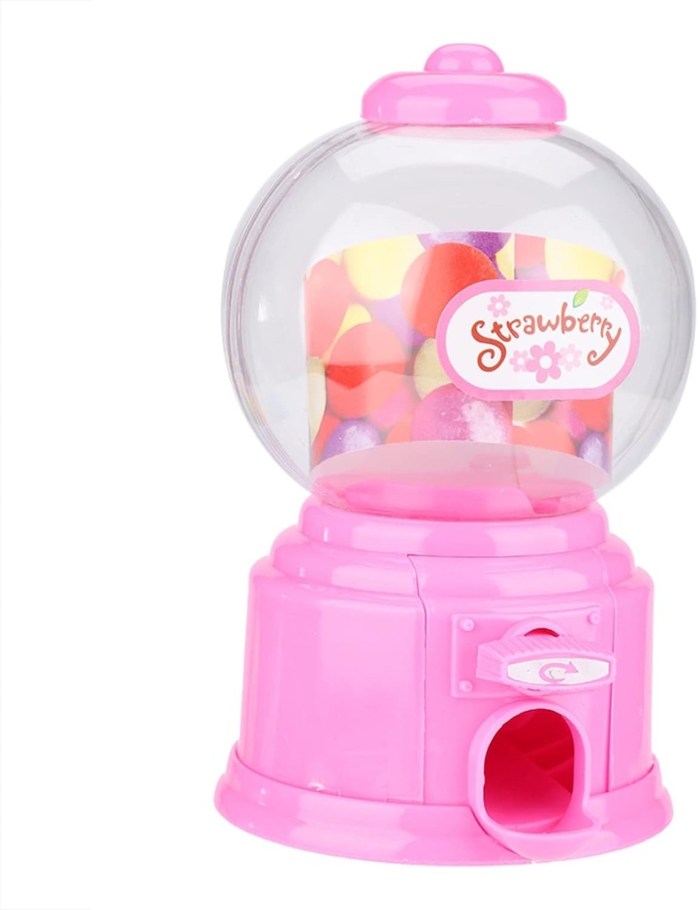 Bubble Gum Machine, Portable ABS Gumball Machine Mini Gumball Machine with High Performance for Candies, Nuts Storage