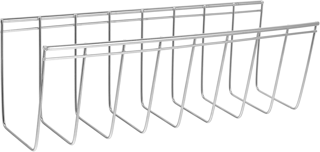 Stainless Steel Single Layer Dish Rack Kitchen Counter Organizer Pot Lid Plate Holder Easy to Use No Installation Required