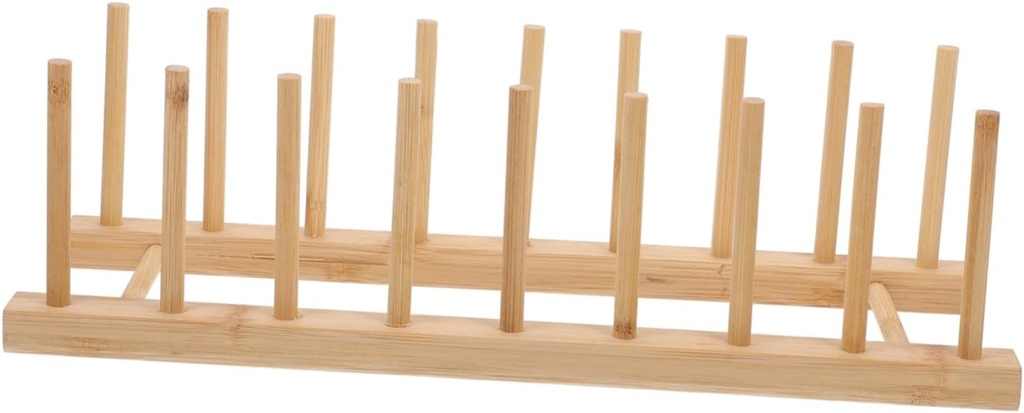 Multi-Function Dish Drying Rack with Slots Space-Saving Vertical Organizer for Kitchen Counter Efficiently Drains Water Stylish Design for Plates Bowls