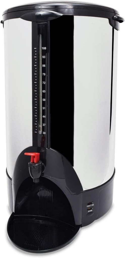 Coffee Pro CP100 URN/Coffeemaker,100 Cup,13-1/2-Inch x12-1/2-Inch x23-Inch,Stainless Steel