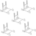 5pcs Adjustable Plate Storage Racks Display Stands for Organizing Kitchen Tableware Suitable for Plates for Home and Event Use