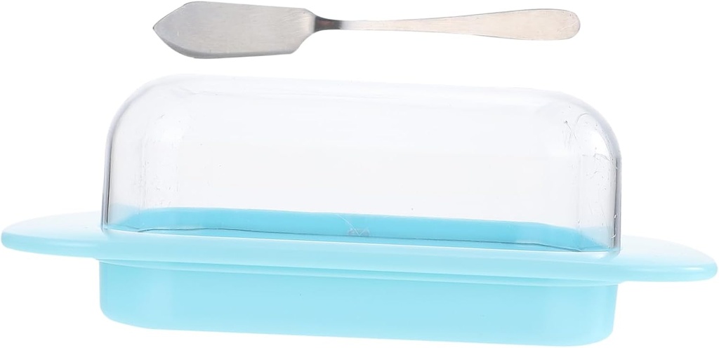 PRETYZOOM Butter Storage Tray Crisper Box Lid Slicer for Cheese Bread for Parties