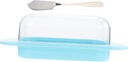 PRETYZOOM Butter Storage Tray Crisper Box Lid Slicer for Cheese Bread for Parties