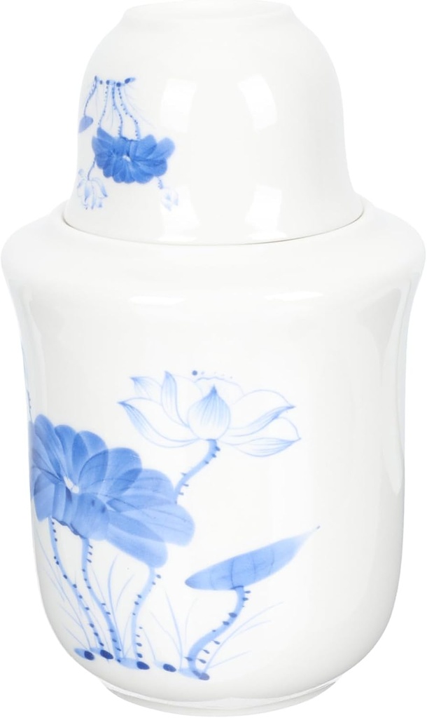 Cabilock 1set Ceramic Sake Warmer Set Compact Liquor Warming Kettle for Sake and Wine Elegant Table Decoration Craftsmanship for Entertaining Personal Use