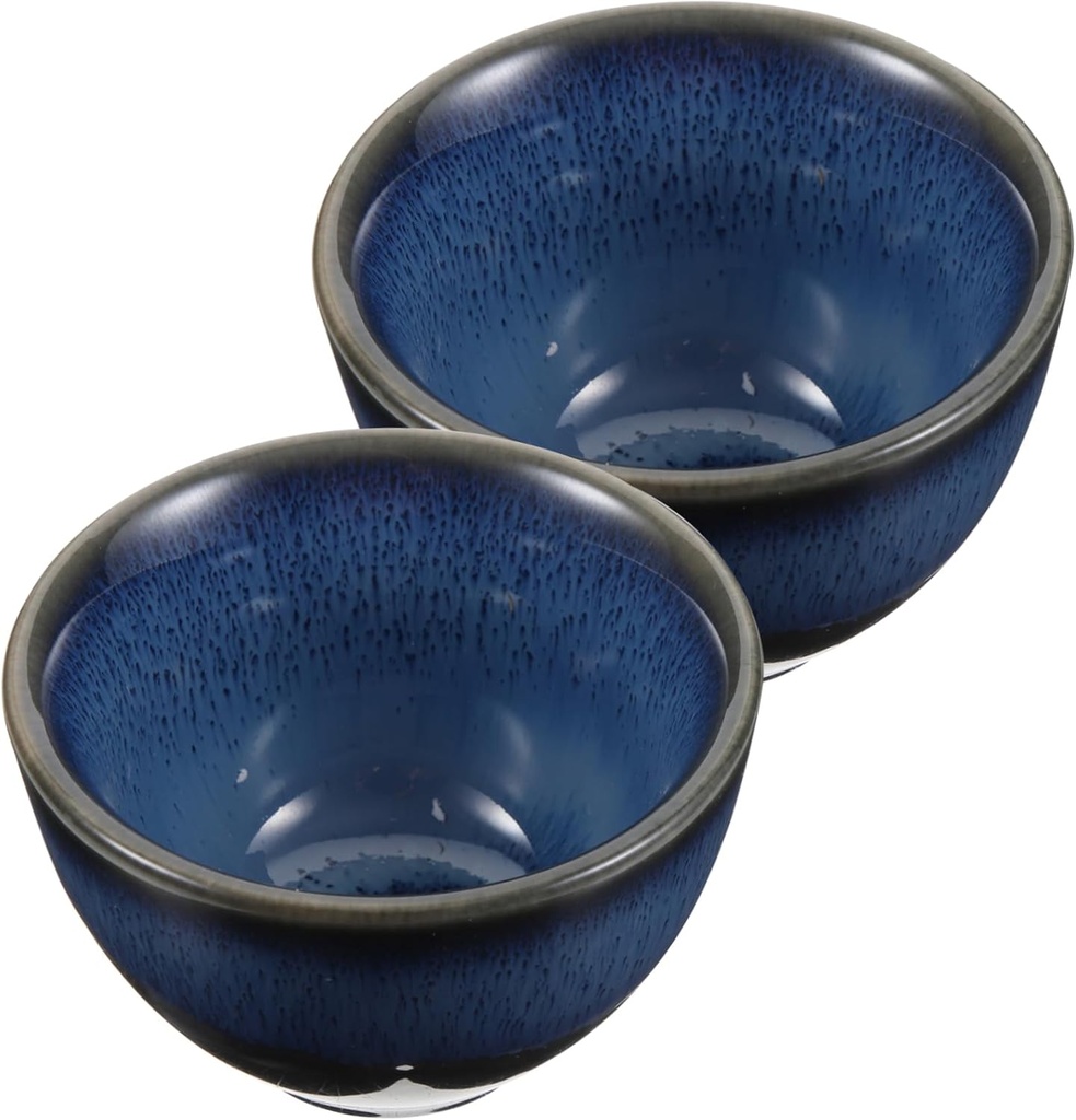 PRETYZOOM 2pcs Japanese Style Ceramic Sake Cups Tea Cups for Sake Tea for Izakaya Use Easy to Clean Compact Design for Home Gatherings