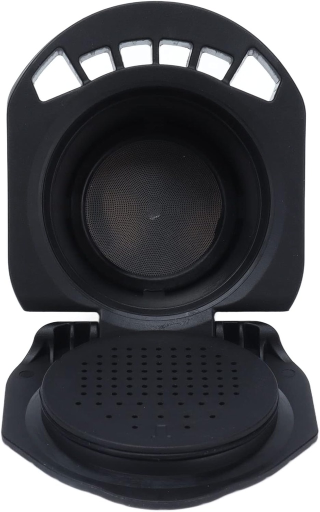 Coffee Capsule, Black Reusable Filter Cup Powder Accessory Coffee Pods Machine for Filters Holder Display Rack Mug Permanent