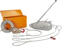 Tractel Griphoist Rescue Kit | 4 Ton - 8000 lbs. Weight Capacity | 60ft. Lift Galvanized Wire Rope | Heavy Duty Portable Manual Hoist | Wire Rope Slings | Man Riding Hoist | TU32K