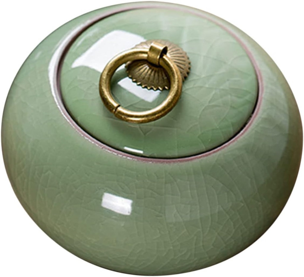 Garneck Wide Mouth Ceramic Storage Jar Mason Jars Airtight Containers for Tea Bags