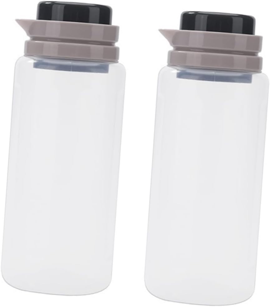 2pcs Wide Neck Storage Bins Lids Large Mason Jars for Food and Cereal Containers