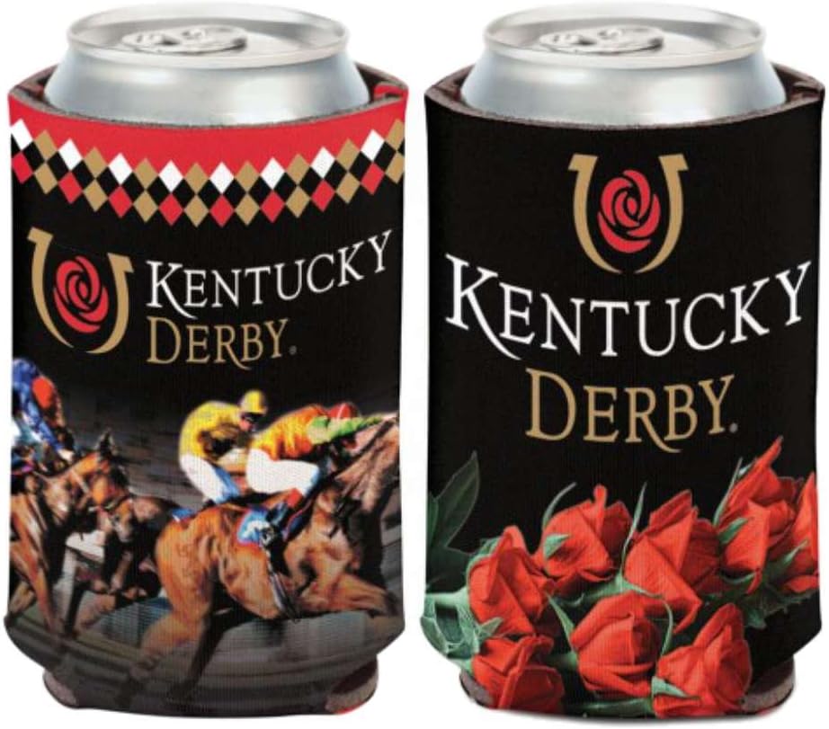 Roses 12 oz Can Cooler, Qty 1 (Image Shows Front and Back)