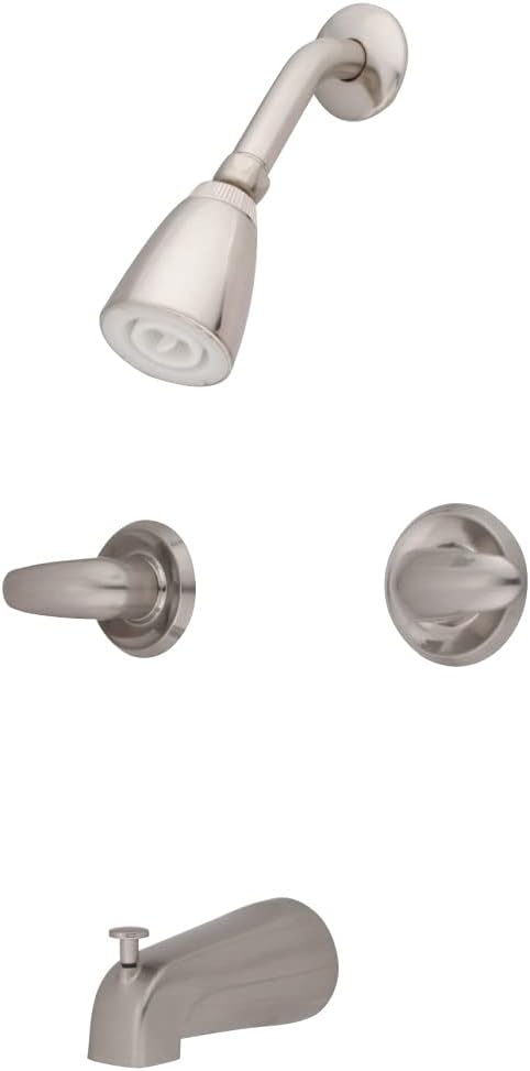 Kingston Brass KB248LL Legacy Tub and Shower Faucet, Brushed Nickel