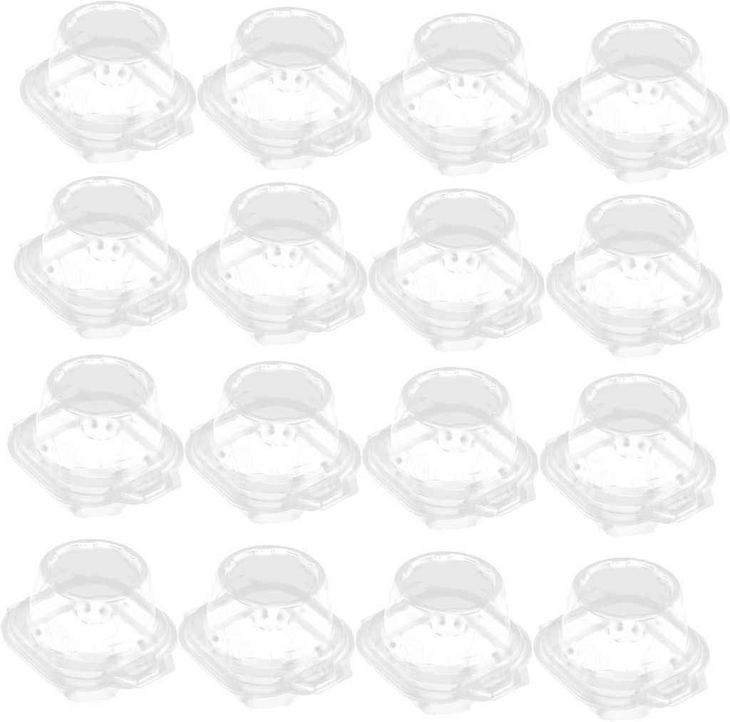 50pcs Cake Containers Baking Cake Cases for Muffins Pastries Odor-resistant Design for Parties Desserts
