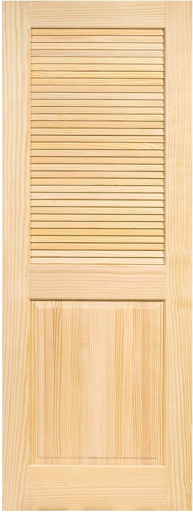 Kimberly Bay Louver Panel Door, Interior Slab Clear (80x18)