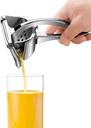 Orange Pomegranate Lemon Squeezer,Manual Citrus Press,Ergonomic Handles Hand Press Bar(Silver)