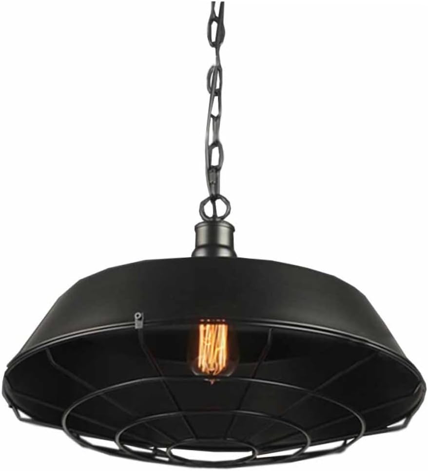Creative Retro Pendant Light Industrial Iron Ceiling Lamp with Unique Art Lampshade Vintage Hanging Light for Home Restaurant and Bar Bulb Not Included