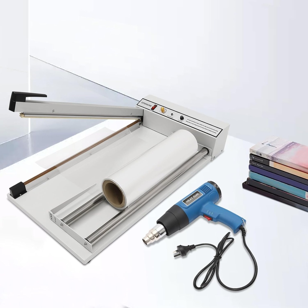 Xuthusman 24 inch 530w Heat Sealer Machine, Packaging Sealing Machine, Sealing Machine with 1500w Heat Gun For Food, Toys, Books Packaging
