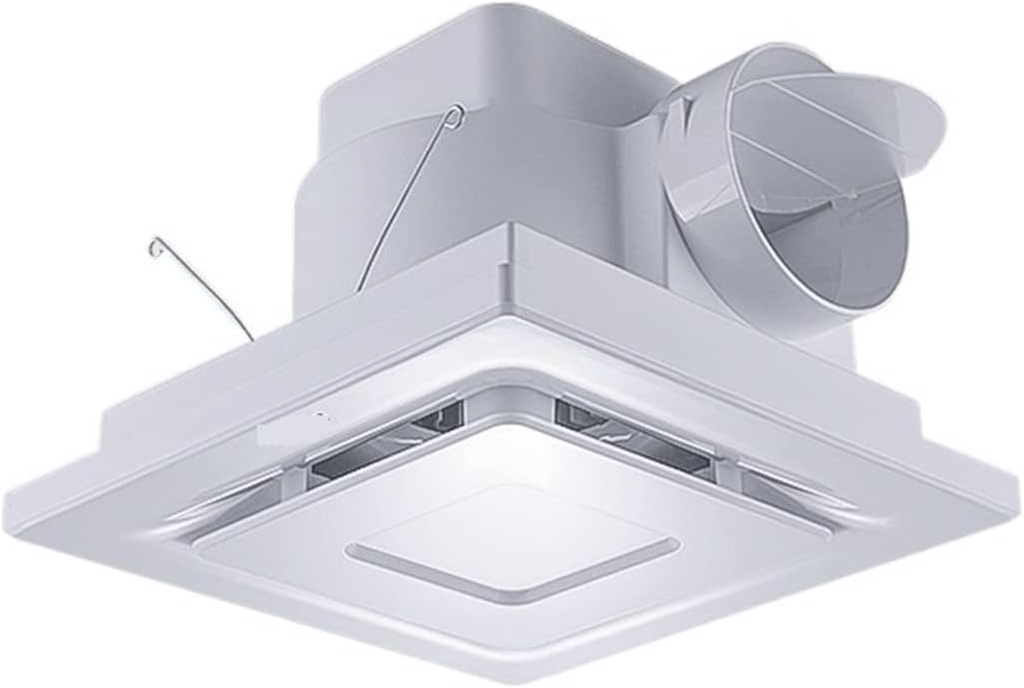 Ventilation Exhaust Fan, Exhaust Fan 10 Inch Hotel Toilet Bathroom Exhaust Fan Buckle Plate Integrated Ceiling Ducted Ventilation Fan for Caravan, Motorhome, Campervan