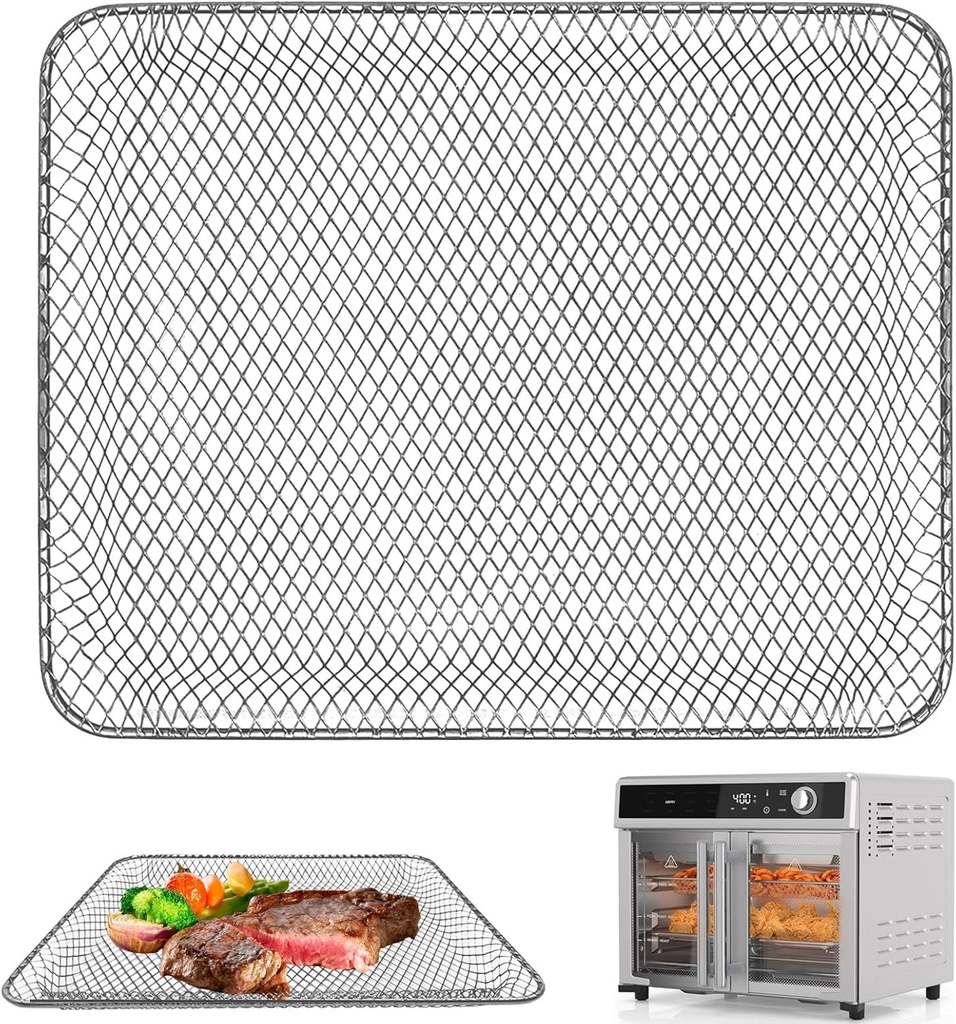 Countertop Toaster Oven Basket for BLACK+DECKER Crisp 'N Bake Air Fryer Toaster Oven, 12.5×10.1 IN Food Grade Stainless Steel Toaster Oven Accessories Rack Replacement Parts, Dishwasher Safe