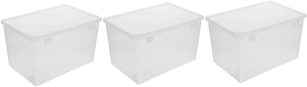 HEALLILY 3pcs Airtight Bread Storage Container Dispenser Bread Box for Kitchen Organization Keeps Baked Goods Fresh