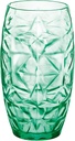 Bormioli Rocco Oriente Cooler Glass, 16oz, Set of 6, Cool Green