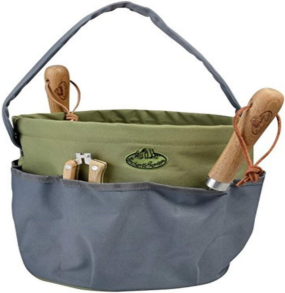 Esschert Design Round Garden Tool Bag, Gray