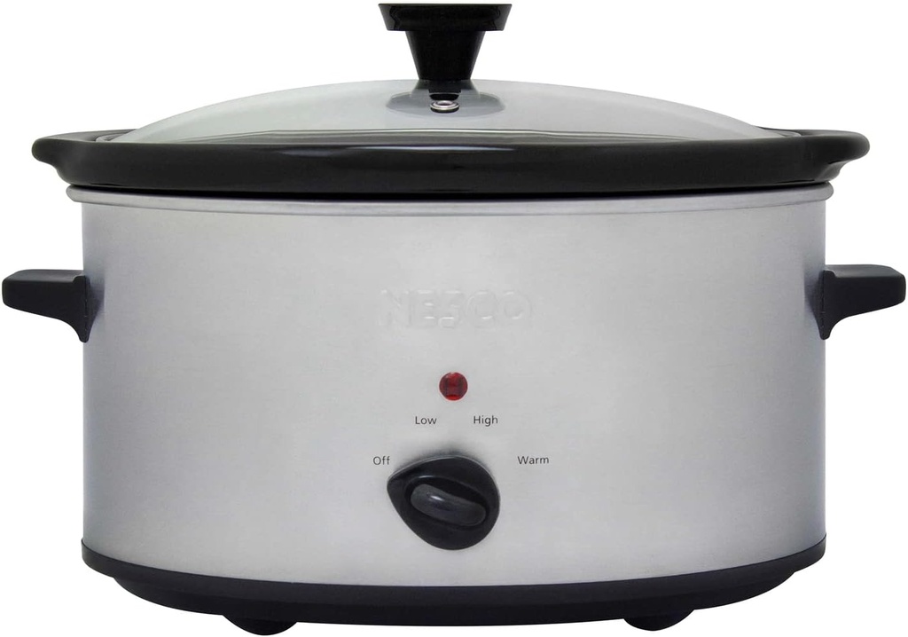 NESCO SC-8-25 Electric Slow Cooker, standard, Silver