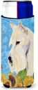 Scottish Terrier in Summer Flowers Ultra Beverage Insulators for slim cans