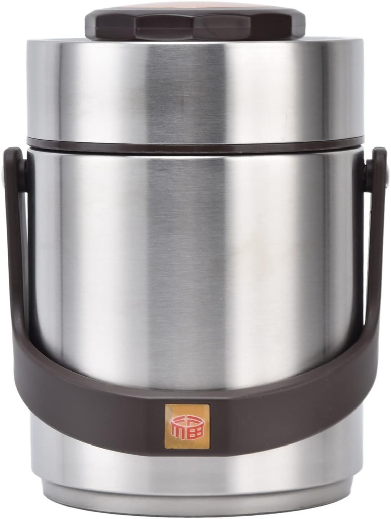 Mumusuki Vacuum Insulated Lunch Box 1500ml, Stainless Steel Leakproof Food Container, Multi Layer Box for Adults with Carry Lid Keep Food Warm Cold for Work, Picnic, Travel