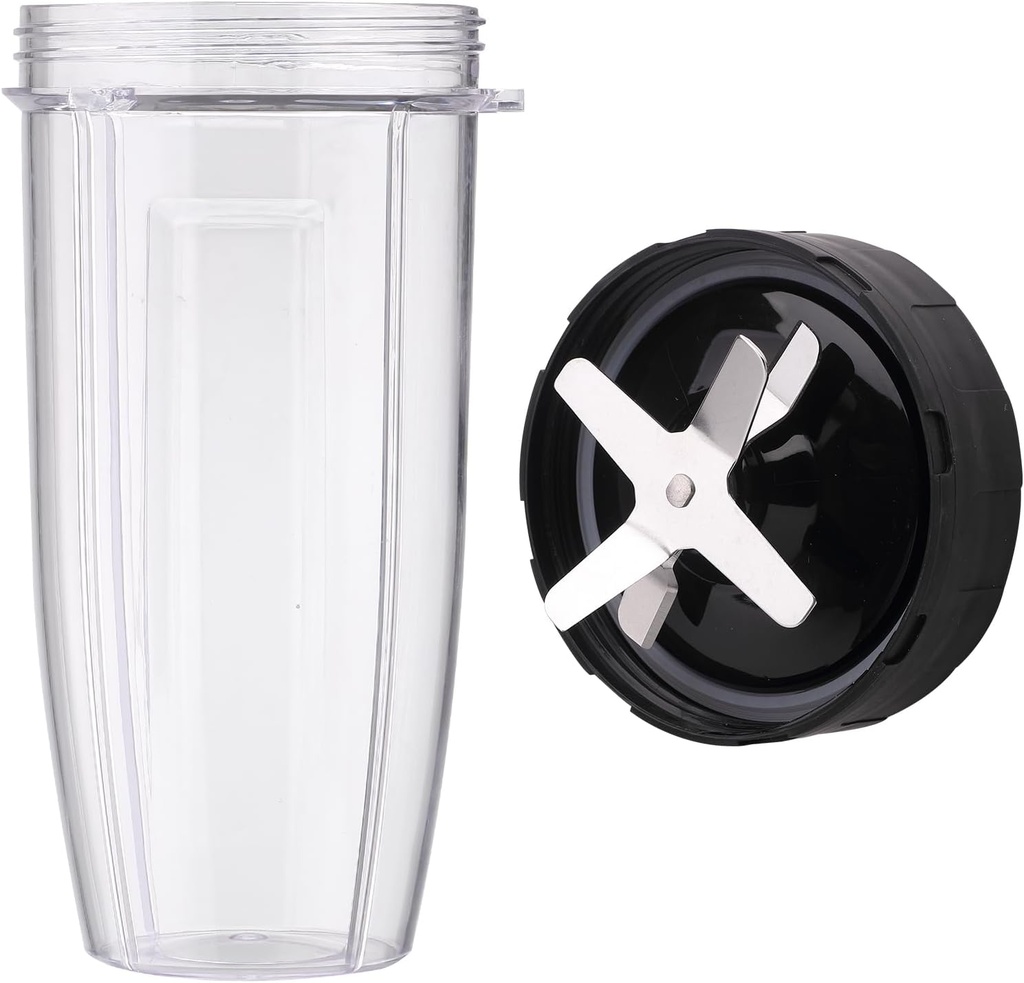 Blender Cup and Replacement Blade parts 28oz Cup and Extractor Blade Compatible with Liebe&Lecker 1200W Peak Power Personal Blender.