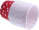 100-Piece Greaseproof Paper Baking Cups, 8 Colors Cupcake Liners for Party Wedding Christmas, High Temperature Oven Safe with Red Point Design