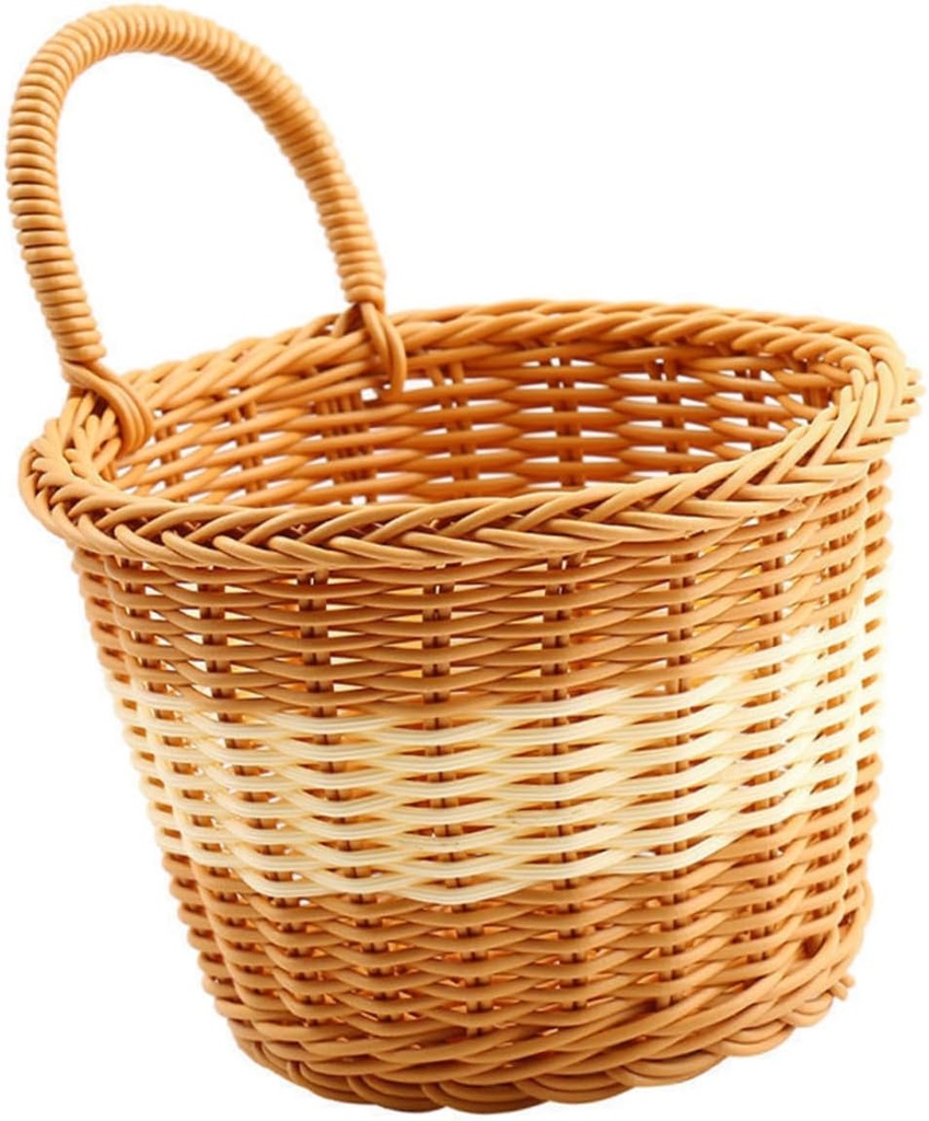 Empty Baskets for Gifts Wall Hanging Storage Baskets Imitation Rattan for Kitchen