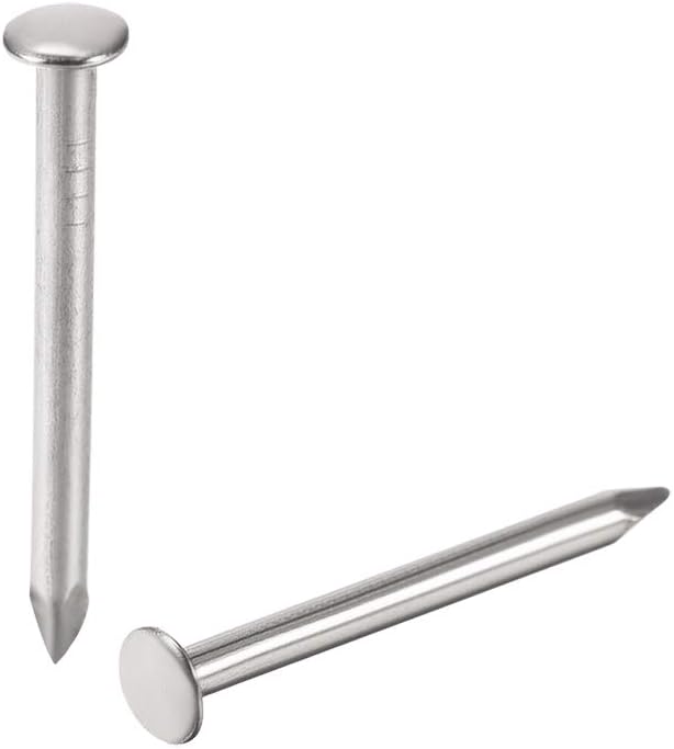 uxcell Small Tiny Hardware Nails Carbon Steel 1.4X16mm(DXL) for DIY Decorative Wooden Boxes Accessories Silver Tone 500pcs