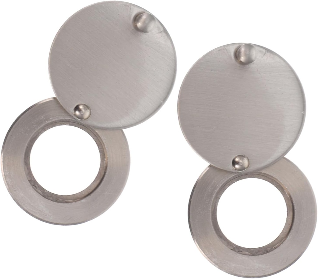 2pcs Solid Copper Peephole Door Viewer Plate Integrated for Home Prevents External Peeping Wide Viewing Angle