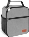 Lunch Box for Men & Women Durable Lunch Bag for Adults Reusable Small Lunchbox Grey