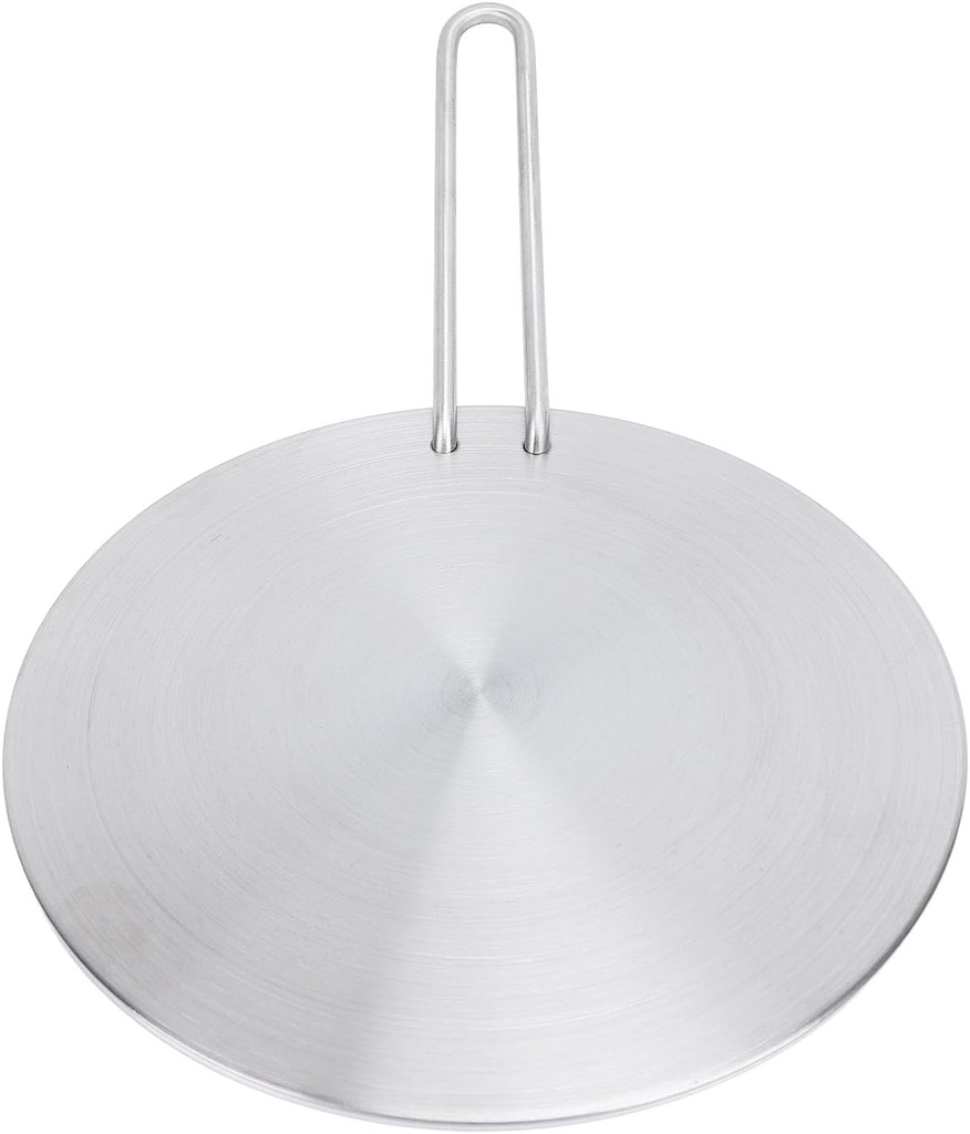Generic Induction Plate, Secure Stainless Steel Easy to Heat Temperature Faster Heat Conduction with Handle for Induction Makers (24#)