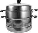 1pc Stainless Steel Steamer Pot Three Design for Versatile Cooking Suitable for Induction and Gas Stoves and Space-saving Food Steaming Container Random Style